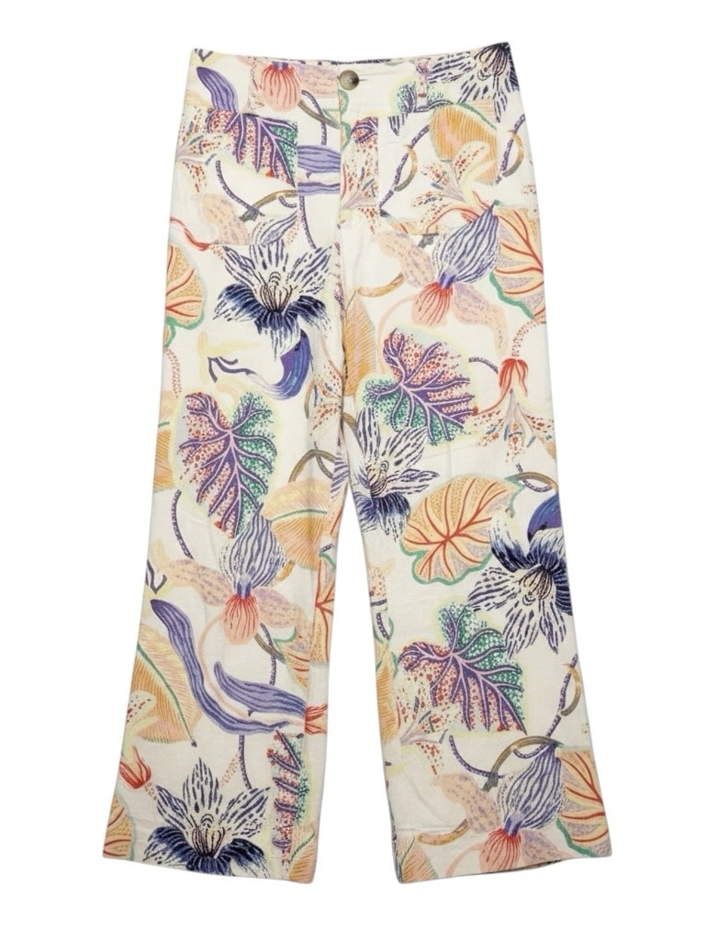 The Colette Cropped Wide-Leg Pants: Sarah Gordon Artist Edition Size 26